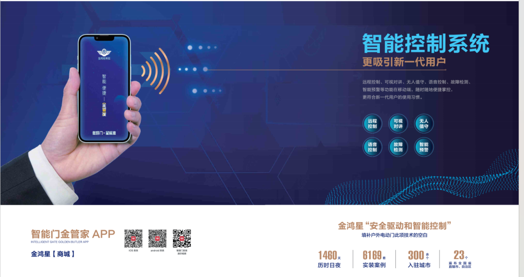 金鴻星超級“星”智能電動門產品