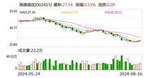 ?？低暎喊l(fā)布2024年半年度報告，比上年同期增長9.68%；