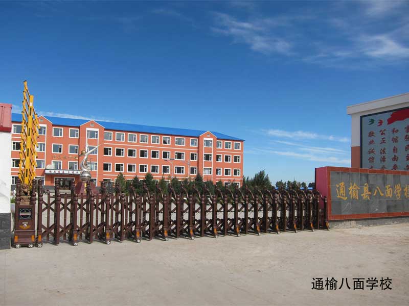 通榆八面學校 - 中出網(wǎng)-智能出入口門戶