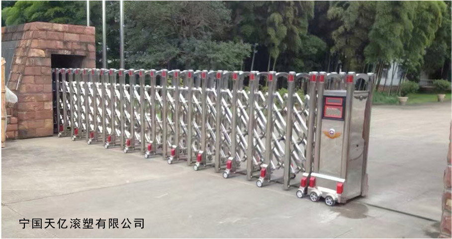 寧國(guó)天億滾塑有限公司伸縮門工程案例 - 中出網(wǎng)-智能出入口門戶