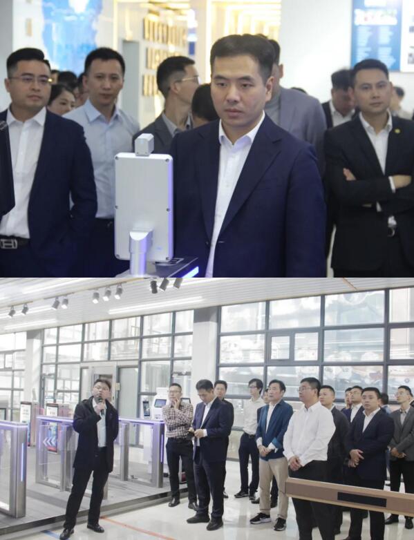 公司陪同人員向江西省委、省青年企業(yè)家協(xié)會嘉賓展示、講解了百勝城市級智慧停車解決方案的落地、應(yīng)用