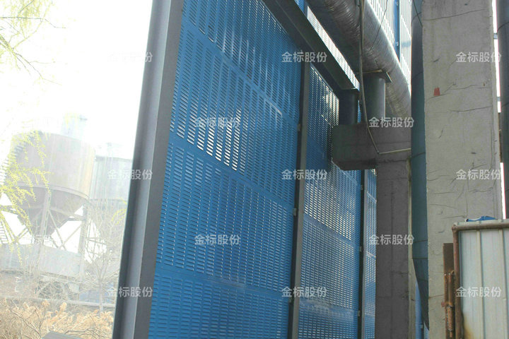 石家莊欒城電廠聲屏障護欄案例 - 中出網-智能出入口門戶