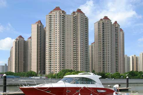 上海仁恒河濱花園自動門案例 - 中出網-智能出入口門戶