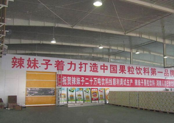 湖南辣妹子食品股份有限公司快速門案例 - 中出網(wǎng)-智能出入口門戶