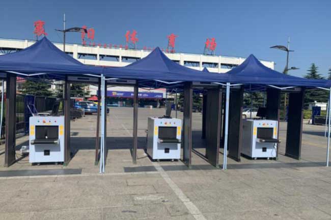 湖北省襄陽市諸葛亮廣場(chǎng)襄陽體育場(chǎng)6臺(tái)-TH5030安檢門案例 - 中出網(wǎng)-智能出入口門戶