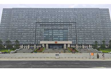 桂林市政府正大門電動伸縮門案例