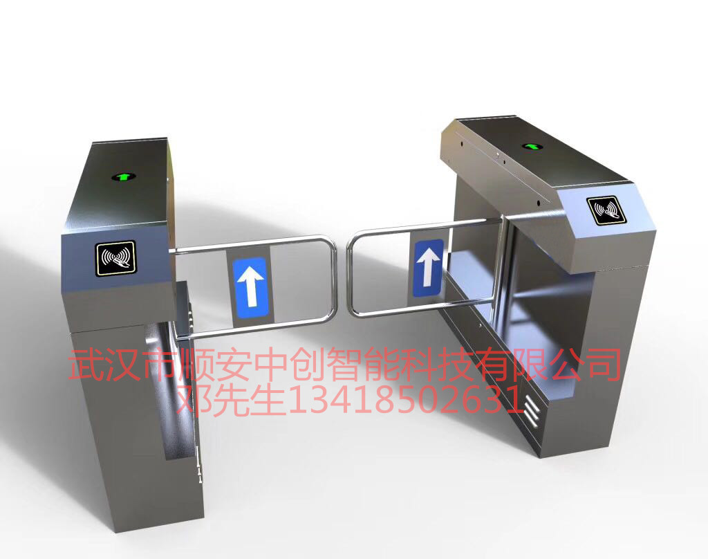 武漢學(xué)校擺閘過電動車人臉識別閘機智能門禁系統(tǒng)進出口人行通道閘