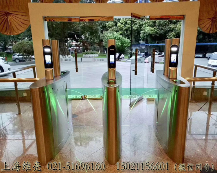 人臉識別閘機，人臉識別速通門，人臉測溫閘機