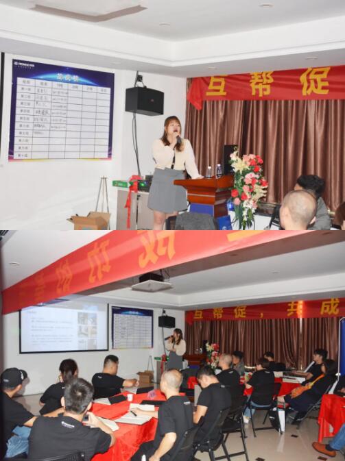 榮高商學(xué)院范智欣導(dǎo)師分別對入戶門的專業(yè)下單、報價、量尺等技能進(jìn)行系統(tǒng)化賦能