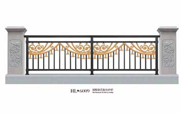 鋁藝護(hù)欄 - 別墅鋁藝陽臺(tái)護(hù)欄HL6009