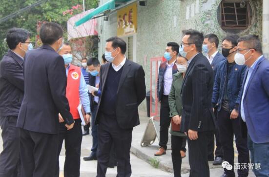 市區(qū)街工會領(lǐng)導一行蒞臨西沃科技慰問指導工作