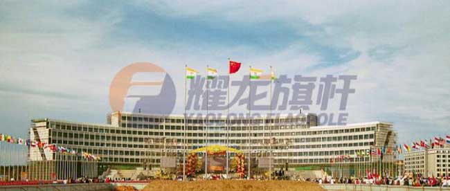 天津天獅集團旗桿案例 - 中出網-智能出入口門戶