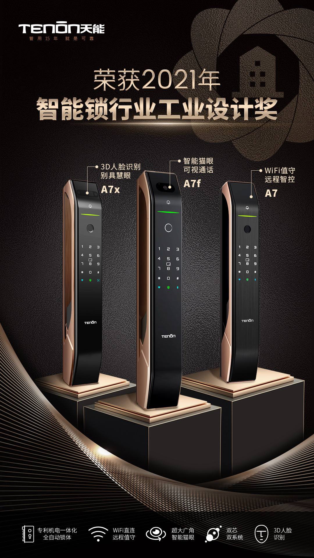 天能智能鎖A7、A7x、A7f
