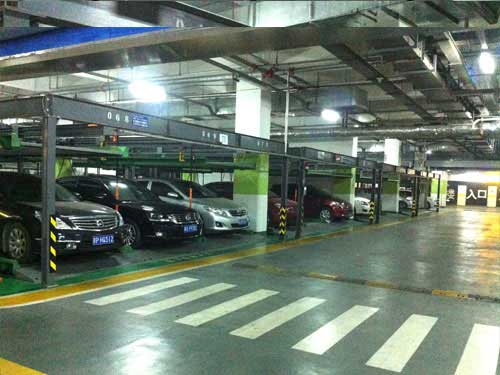 陜西銀池道拉斯財(cái)富中心立體車庫案例 - 中出網(wǎng)-智能出入口門戶