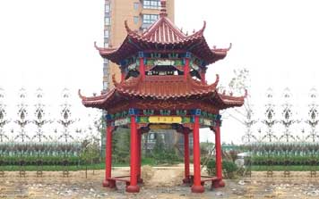 八角水泥涼亭