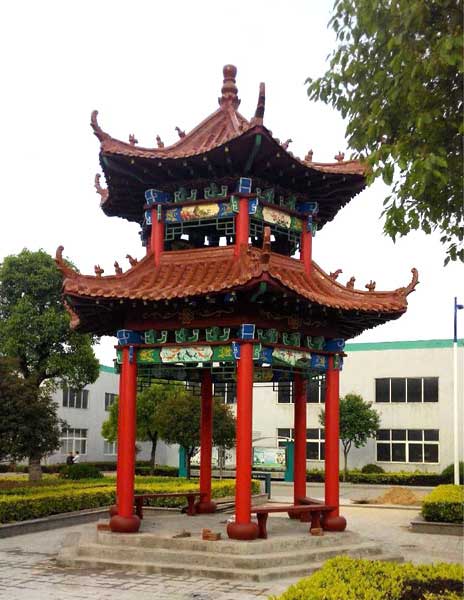 江蘇揚(yáng)州日興化工公司涼亭案例 - 中出網(wǎng)-智能出入口門戶