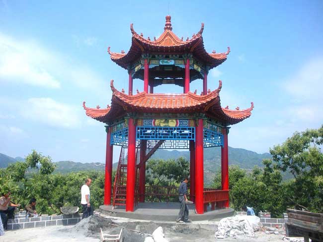 唐山市遷西縣板栗園涼亭案例 - 中出網(wǎng)-智能出入口門戶