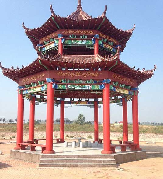 沂南縣現(xiàn)代漁業(yè)園涼亭案例 - 中出網(wǎng)-智能出入口門(mén)戶